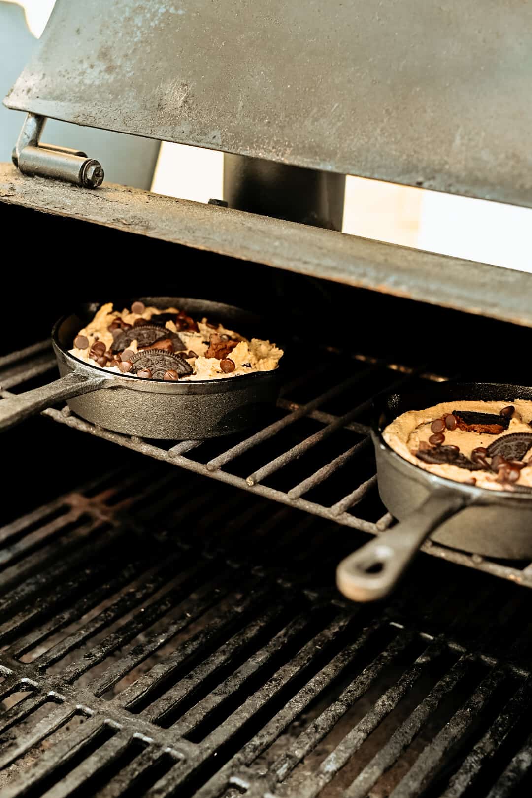 Grilled Chocolate Chip Cookie Skillets - That's What She Eats.